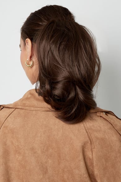 Ponytail short light wave - dark brown h5 Picture4